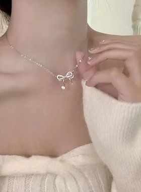 闪钻项链配饰高级感锁骨链女夏天配裙子气质百搭颈链甜酷