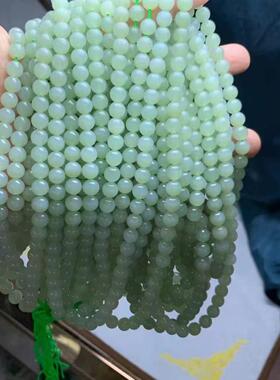2026厂家 青海料和田玉约7mm108佛珠 料细温润 可DIY手串挂件饰品