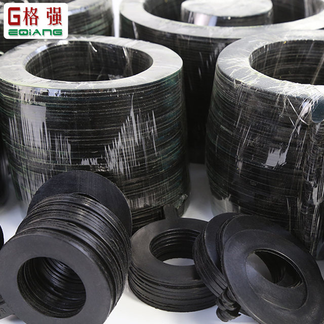Rubber flange gaskets resist acid and alkali corrosion and aging