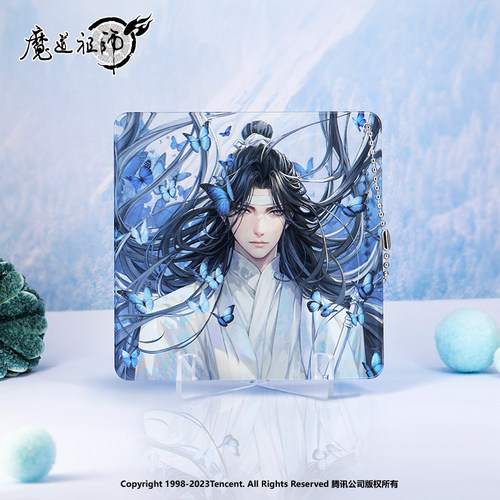 南漫社正版 魔道祖师动画周边 2024蓝忘机生贺系列立牌徽章签名板 - 图1