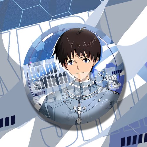 EVA福音战士双闪古风昭华系列碇真嗣明日香绫波丽周边大徽章吧唧 - 图1