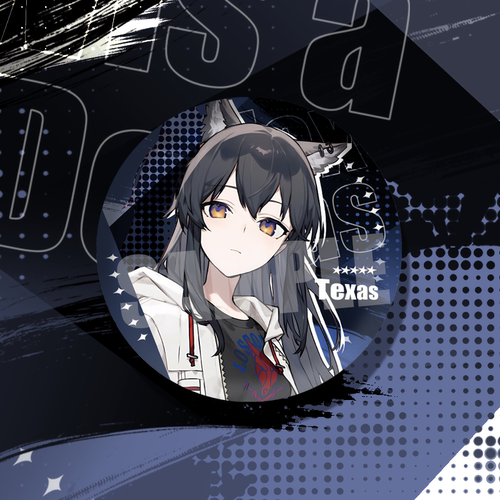 明日方舟徽章日服快闪五周年维什戴尔魔王泥岩周边双闪大徽章吧唧 - 图0