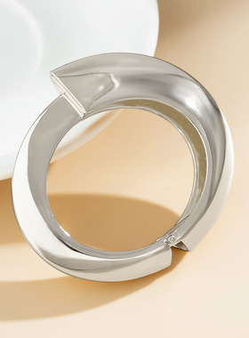 欧美跨境饰品冷淡风宽边简约气质