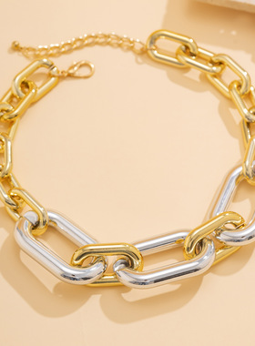 欧美跨境饰品夸张嘻哈粗链条朋克