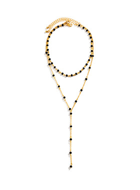 欧美跨境饰品简约仿水晶手工链条