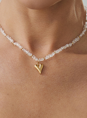 欧美跨境ins不规则仿水晶串珠项