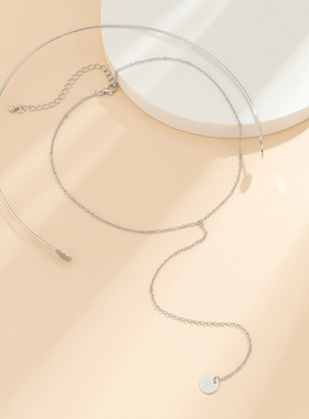 欧美跨境饰品冷淡风项圈细链项饰