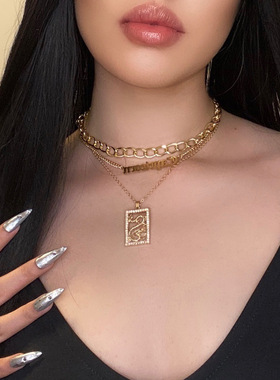 欧美跨境饰品时尚气质流苏项饰女