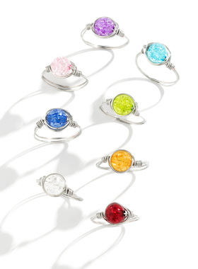 欧美跨境饰品百搭缠绕金属指环手