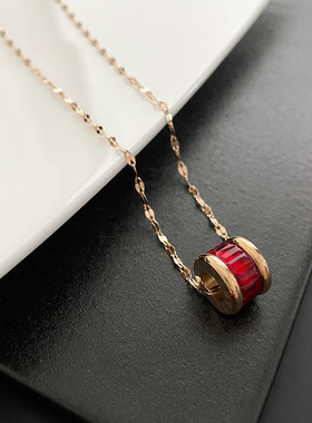 韩版简约个性潮小蛮腰项链女式锁骨链钛钢设计百搭闺蜜冷淡风配饰