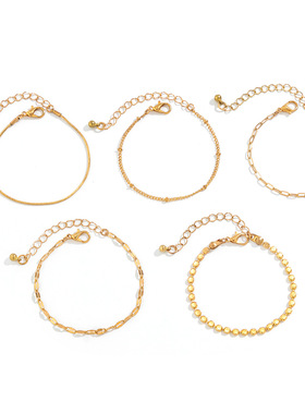 欧美跨境饰品嘻哈简约可叠戴金属