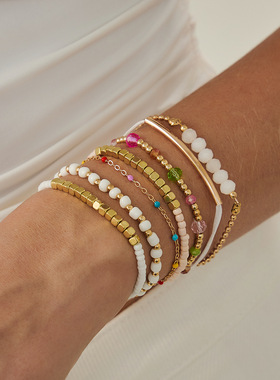 欧美跨境波西米亚不规则串珠米珠