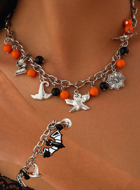 欧美跨境饰品万圣节派对幽灵骷髅