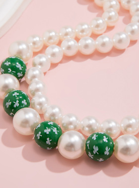 欧美跨境啤酒节green元素项链个