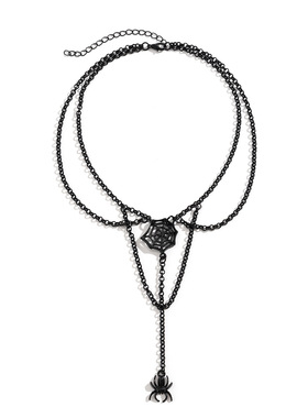 欧美跨境饰品万圣节甜酷蜘蛛蛛网