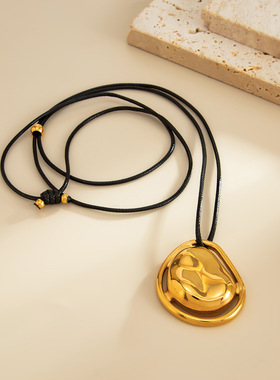 欧美跨境创意不规则异形陨石吊坠