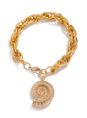 欧美跨境海洋度假风海螺吊坠手链