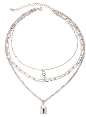 欧美跨境饰品时尚镶钻钥匙锁形吊