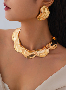 欧美跨境ins风液态金属不规则几