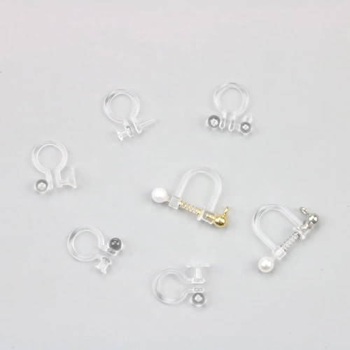 Пластиковые прозрачные невидимые клипсы, серьги, аксессуар ручной работы, аксессуары