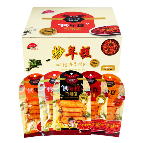 金时子韩式炒年糕芝士麻辣年糕条韩国风味糍粑开袋即食速食小吃 - 图3