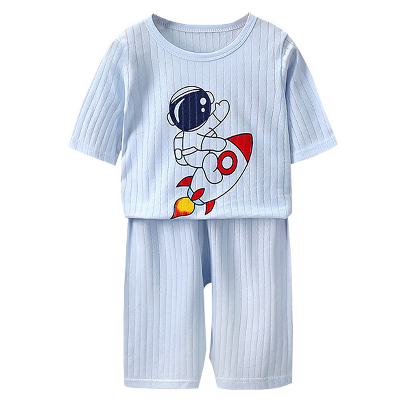 儿童夏季七分袖空调服套装