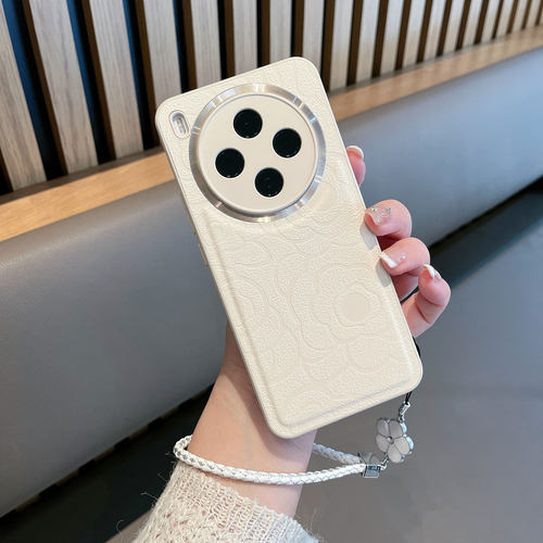 适用于vivoy500pro手机壳新款女V2516A全包防摔viv0y500por简约voviy山茶花voy高级感viviy步步高vovoy维沃丫 - 图0