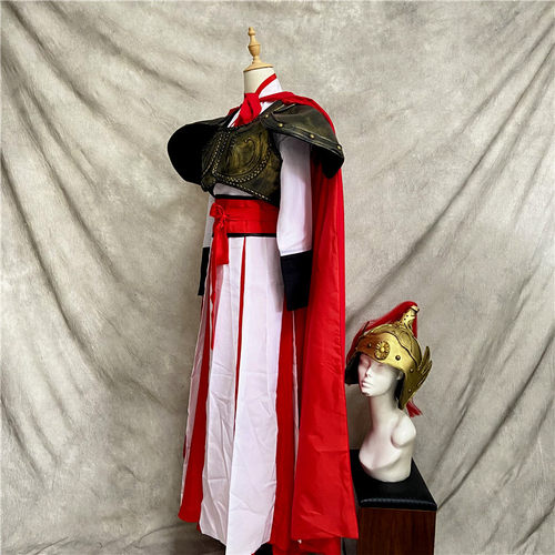 出租古代女将军花木兰盔甲古装铠甲穆贵英精忠报国演出服装租赁 - 图0