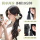 Rose Love New Chinese Style Natural Fluffy Wig Braid Ponytail