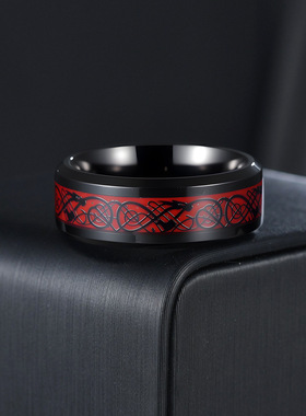 龙纹钛钢不锈钢钛钢男士手饰品首