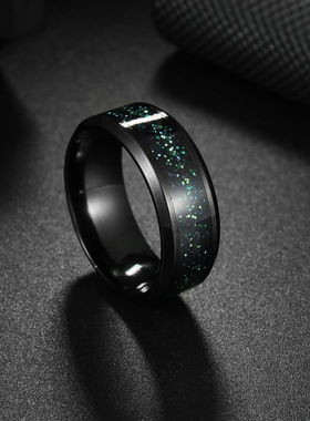 高级感尾戒黑色ring指环指环扳指