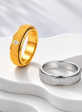 指环复古男女饰品小号6号ring镶