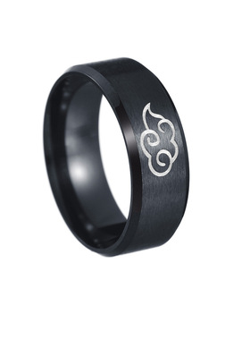 外贸指环欧美流行手饰品手饰镭射云朵真空电镀不掉色太钢合金