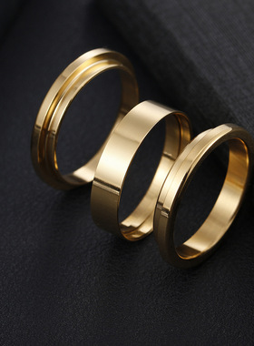 手工达人热门手饰DIY手工钛钢戒指空托配件组合钛钢戒指数控饰品