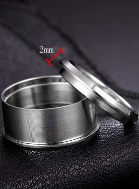 钛钢戒指空托配件组合