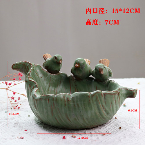 窑变多肉花盆复古做旧卡通可爱创意个性拇指控型小号乌龟陶瓷K釉 - 图0
