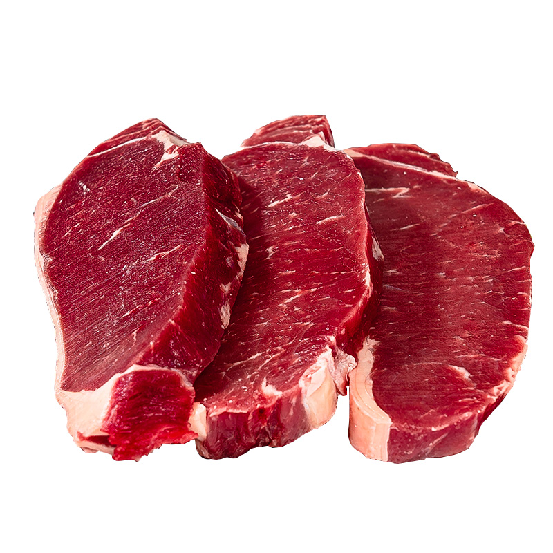冰喜旗舰店原切厚西冷牛排家用整切新鲜黑椒牛排眼肉味牛扒儿童非腌制菲力203