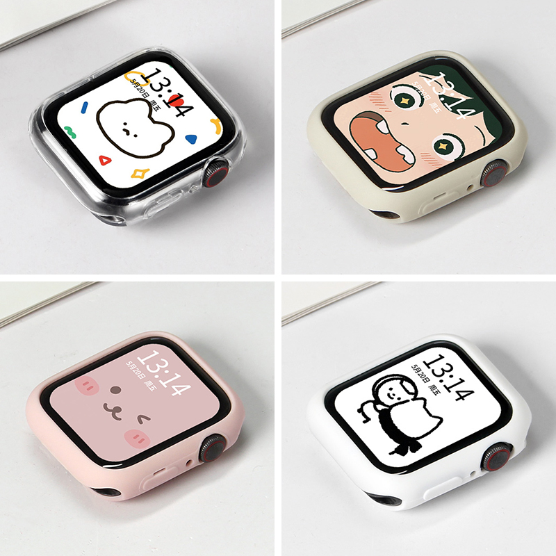 适用iwatchs8表壳苹果iwatch9膜手表applewatchse九保护套se套6壳watchs7保护壳硅胶applewatch手表壳s9s8s7 - 图3