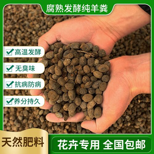 有机肥100-60斤羊粪蛋纯羊粪发酵肥盆栽菜园花卉果树植物通用肥料 - 图2