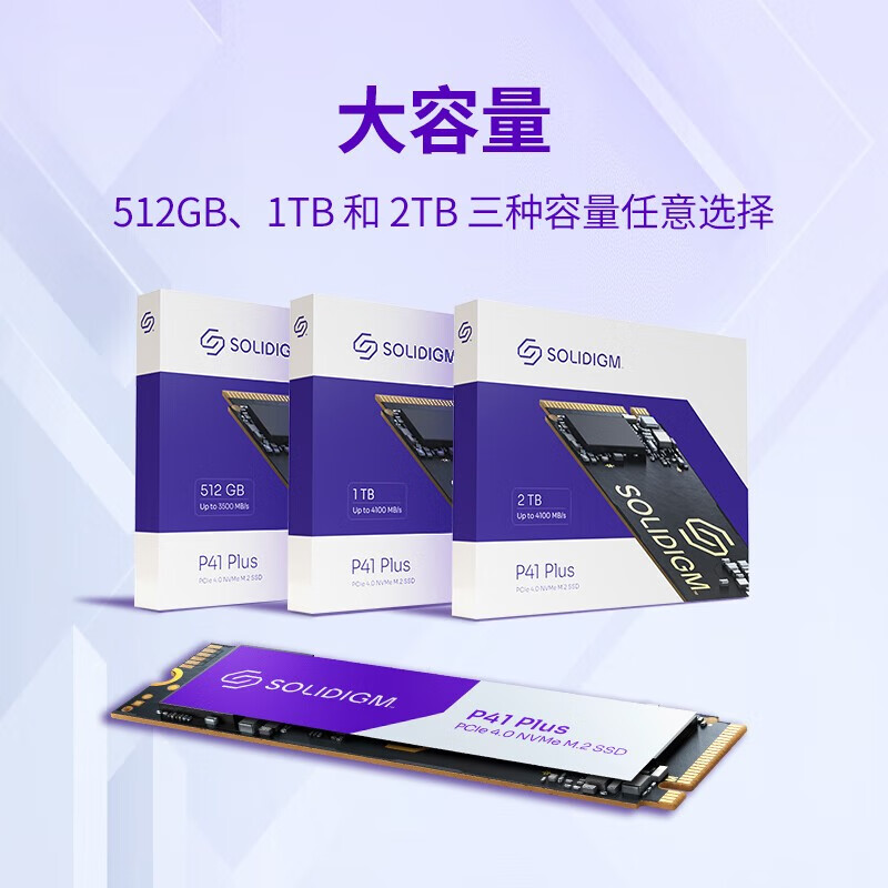 P41PLUS/P44 PRO1t2t固态硬盘nvme笔记本m2台式pcie4ssd - 图2