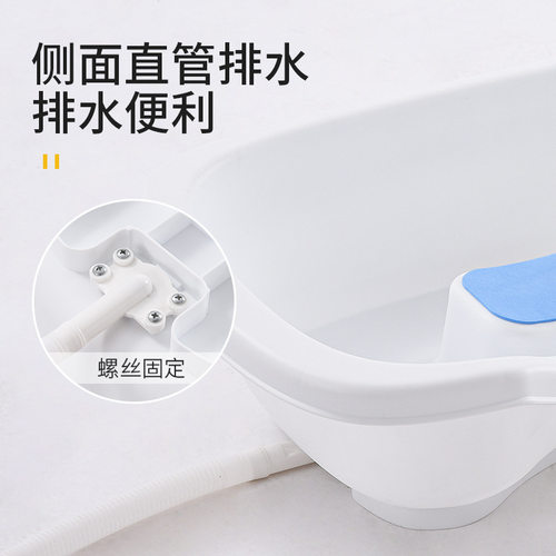 孕妇老人家用平躺带软枕洗头盆坐月子免弯腰洗头神器耐高温洗脸盆 - 图1