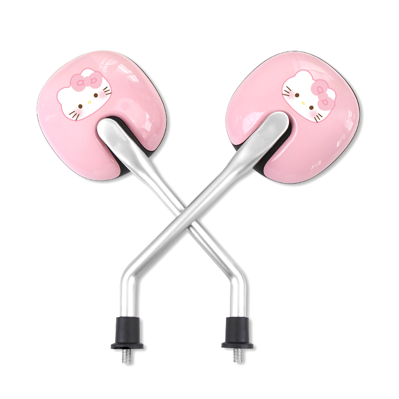 电动车后视镜雅迪适用爱玛小刀电瓶自行车通用卡通高清广角反光镜 - 图3