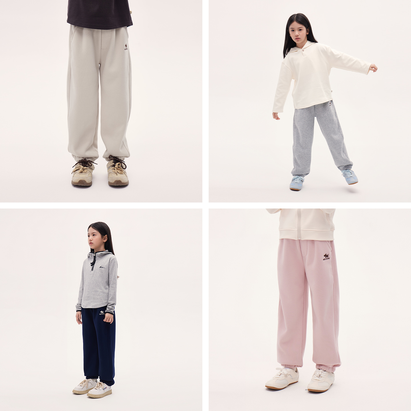 皇室童缘男女童奥利绒加厚裤子2025秋冬新款儿童卫裤中大童束脚裤 - 图3