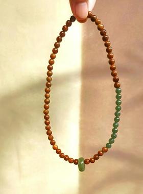 雪柳臻选生肖老料菩提子手串男女双圈跑环手链芭比檀木和田玉盘玩