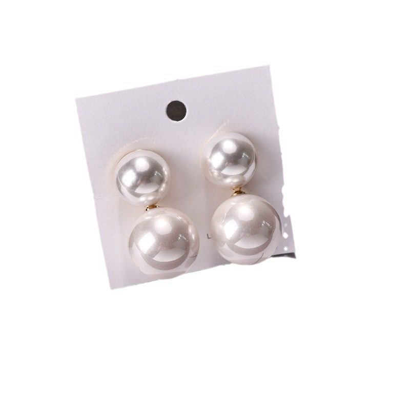 发抖音新款赫本复古风大小珍珠耳坠耳环女银针气质名媛耳钉,淘宝优惠券,粉丝福利购,淘宝优惠卷