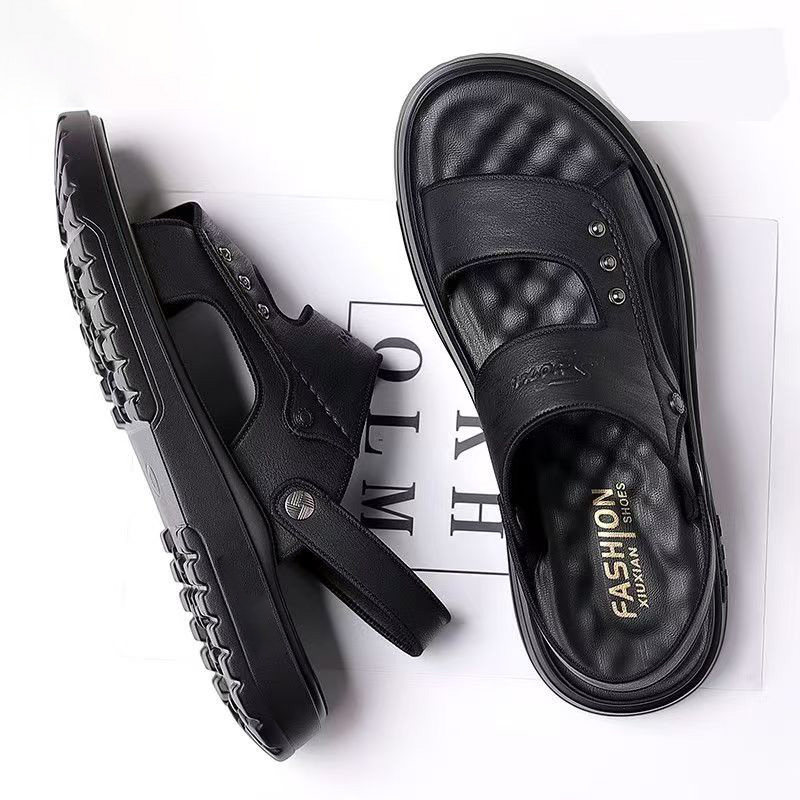 【专柜品质】男士防滑软底凉鞋厚底夏开车两穿耐磨透气时尚沙滩鞋,淘宝优惠券,粉丝福利购,淘宝优惠卷