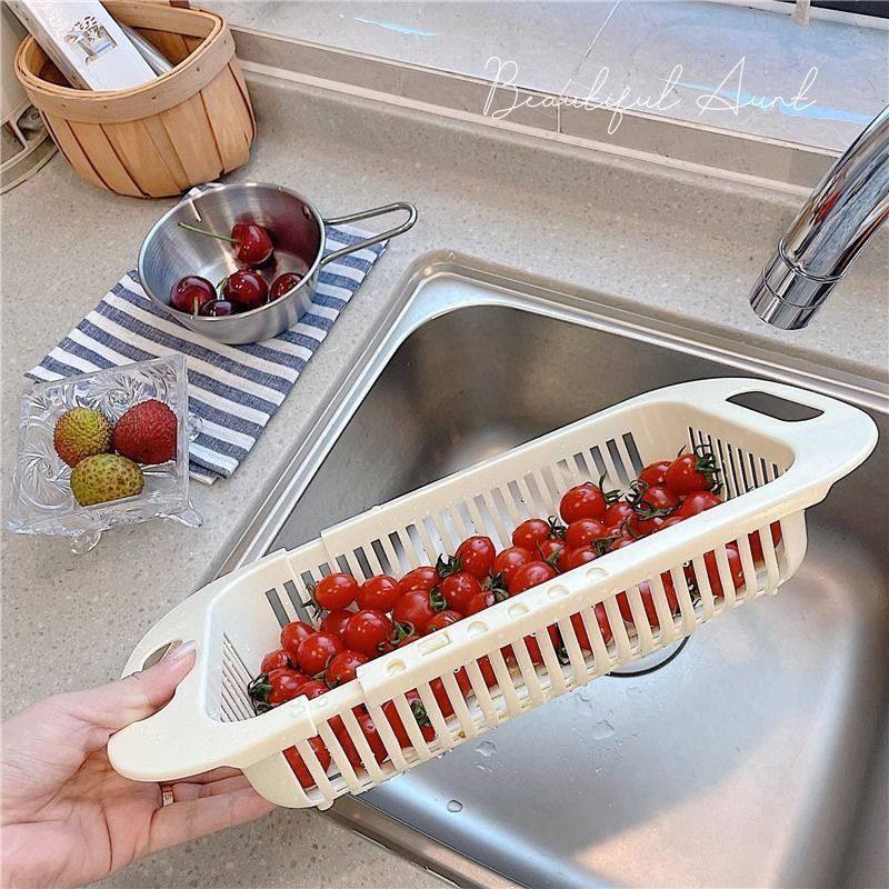 可调节伸缩沥水架ins风简约家用厨房洗菜盆水槽沥水篮水池置物架,淘宝优惠券,粉丝福利购,淘宝优惠卷