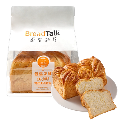 面包新语北海道厚切吐司面包整箱早餐切片手撕面包学生营养食品