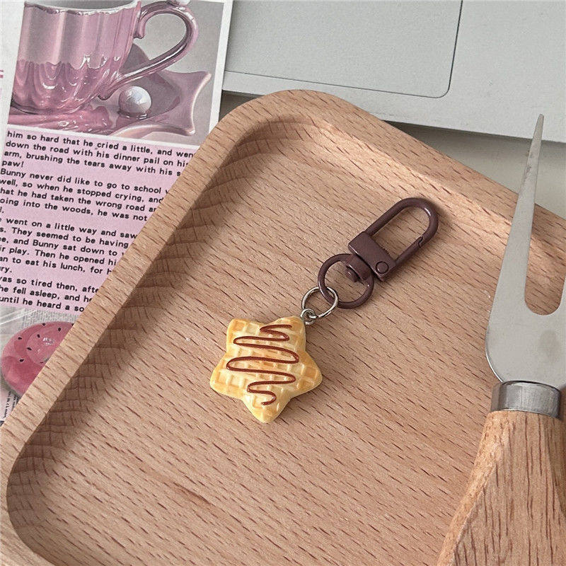 糖浆星星饼干钥匙扣可爱卡通真食玩包包挂件情侣闺蜜礼物配饰,淘宝优惠券,粉丝福利购,淘宝优惠卷