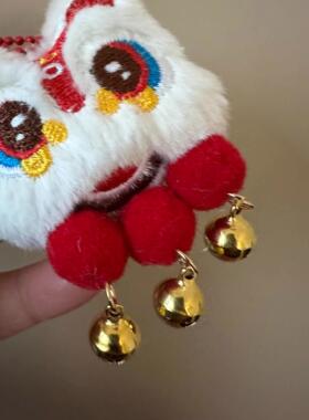 可爱新年饰品胸针挂件毛绒少女